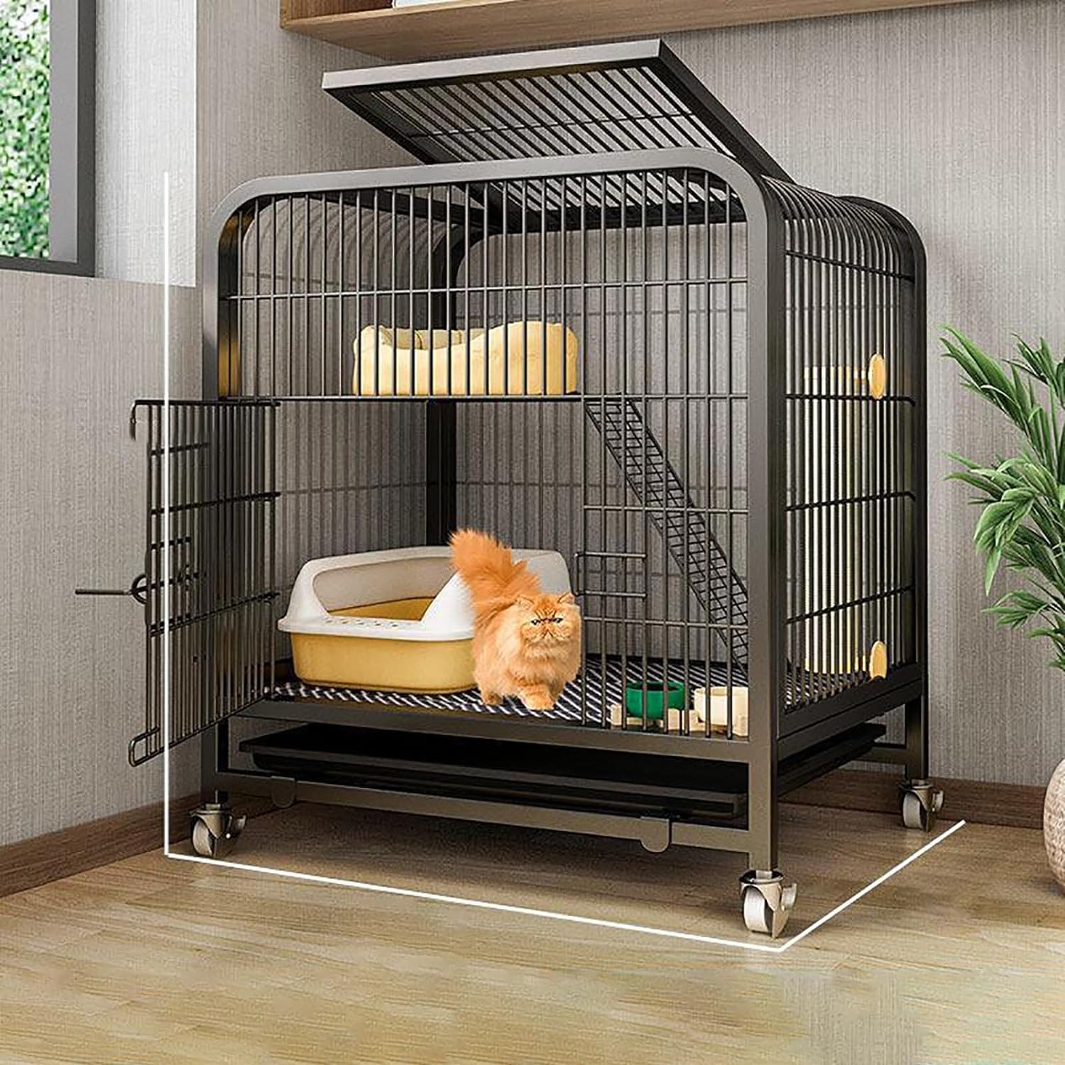 猫ケージ 猫用ケージ猫ハウス 室内用猫のゲージ 大きめ動物ケージ 大型