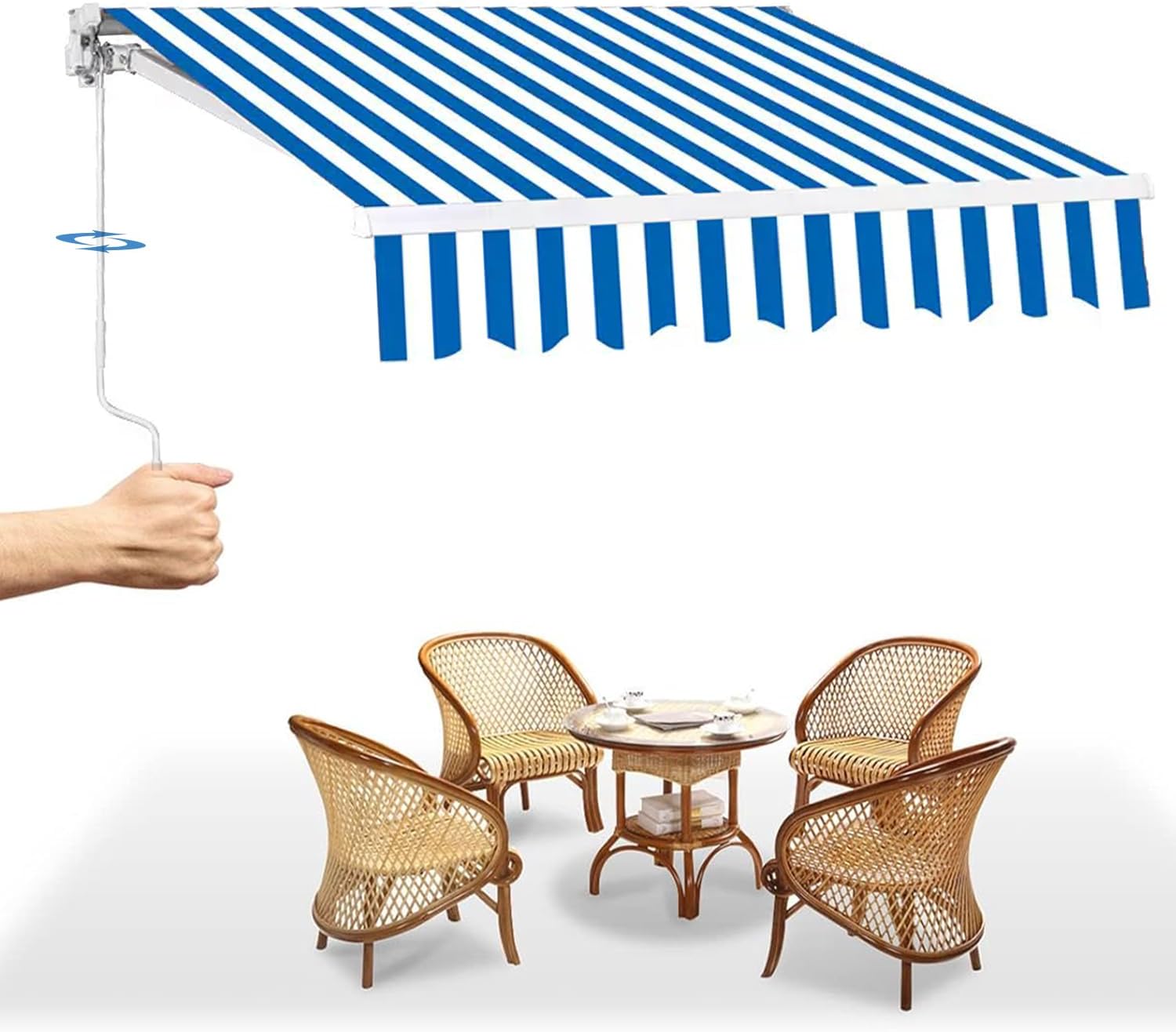 オーニングテント 巻き取り シェード アルミ合金 アウトドア