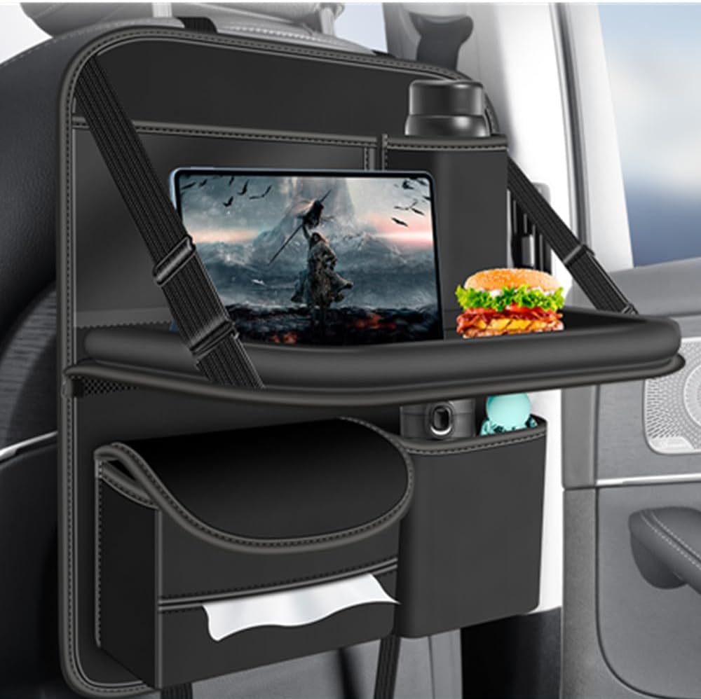 車用シートバック ダイニングテーブル 収納袋 後部座席用収納ボックス