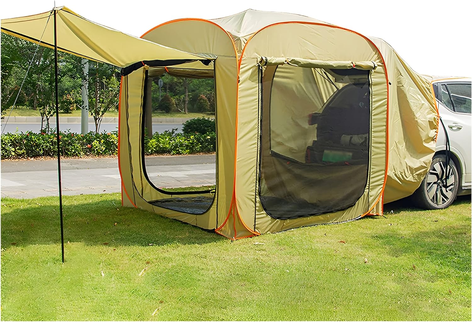 2026 防災対策 カーサイドタープ トランクテント車中泊テント