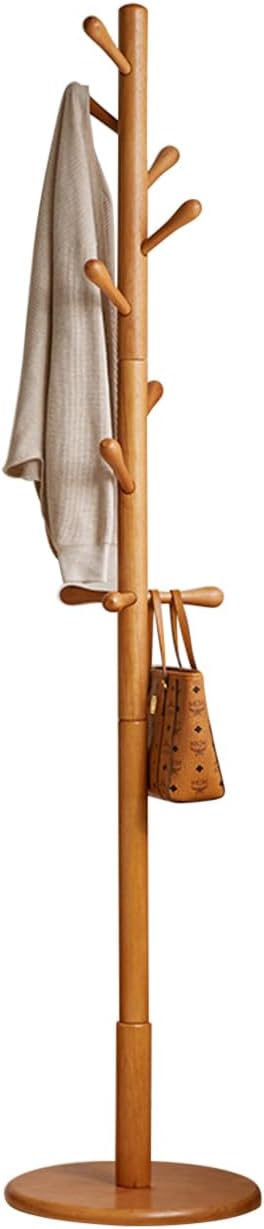 ポールハンガー 木製コートハンガー コートラック自立式 衣類収納