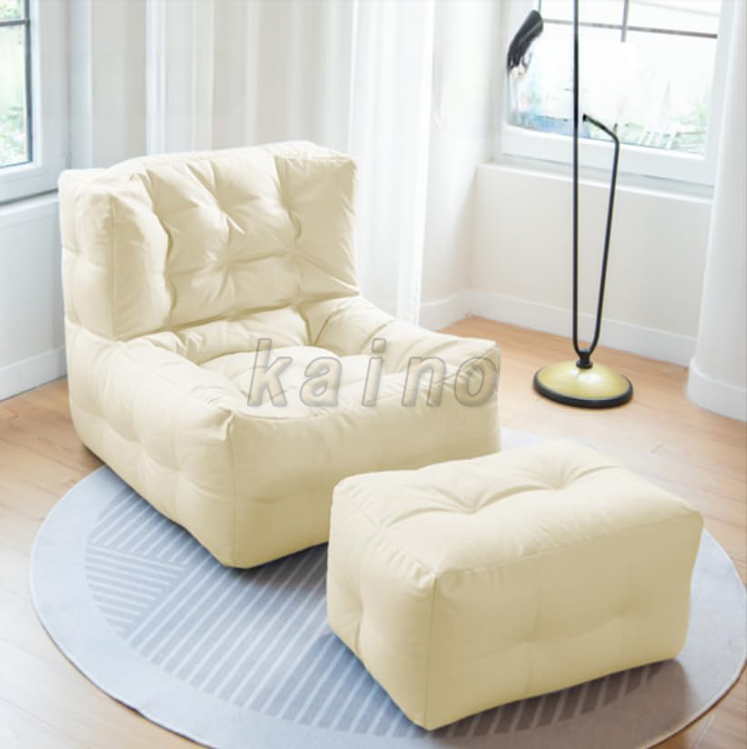 1人用ソファー フットレスト付き【75*70*80cm】クライニングソファ