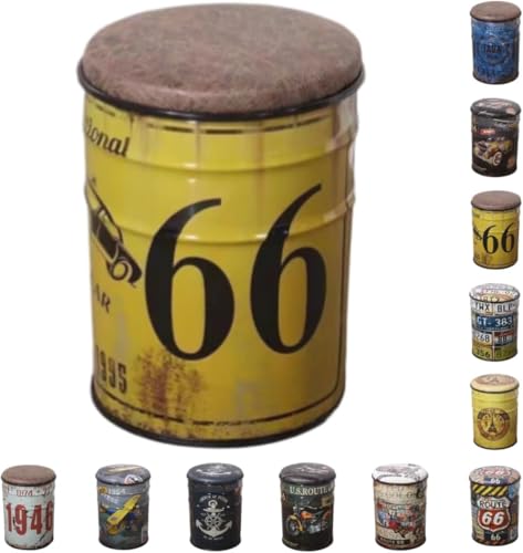 足置き台 収納スツール ドラム缶 フットスツール ラウンドオットマン