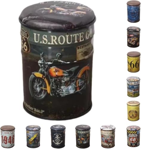 足置き台 収納スツール ドラム缶 フットスツール ラウンドオットマン