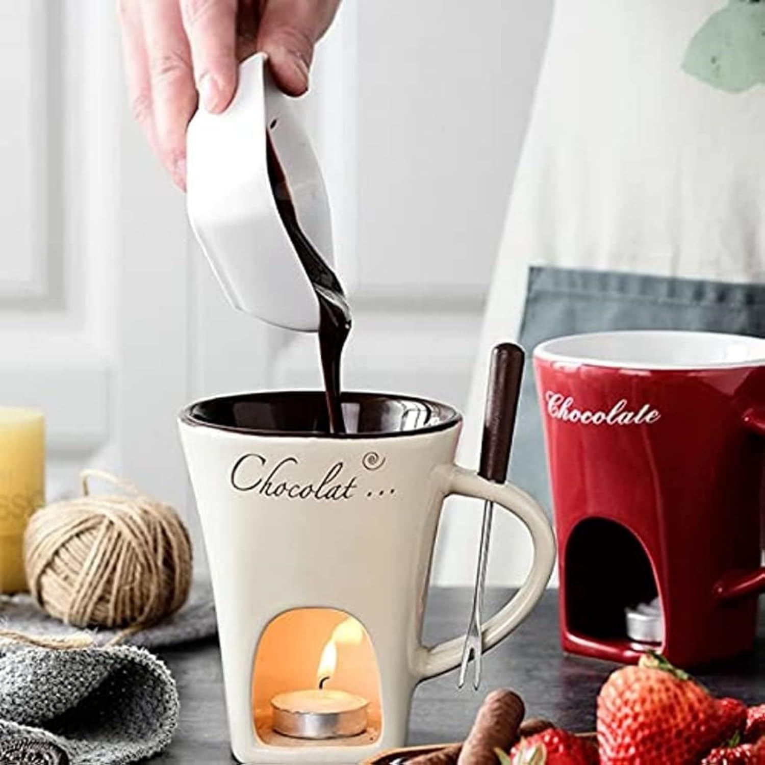 フォンデュ鍋 チョコレートフォンデュ チーズフォンデュ 鍋 チーズ