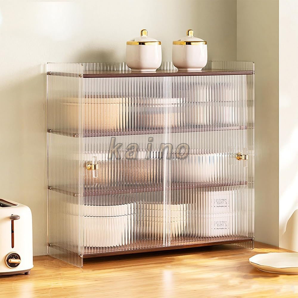 食器棚 卓上食器棚 アクリル扉 ミニ食器棚 キッチン収納棚 キッチン