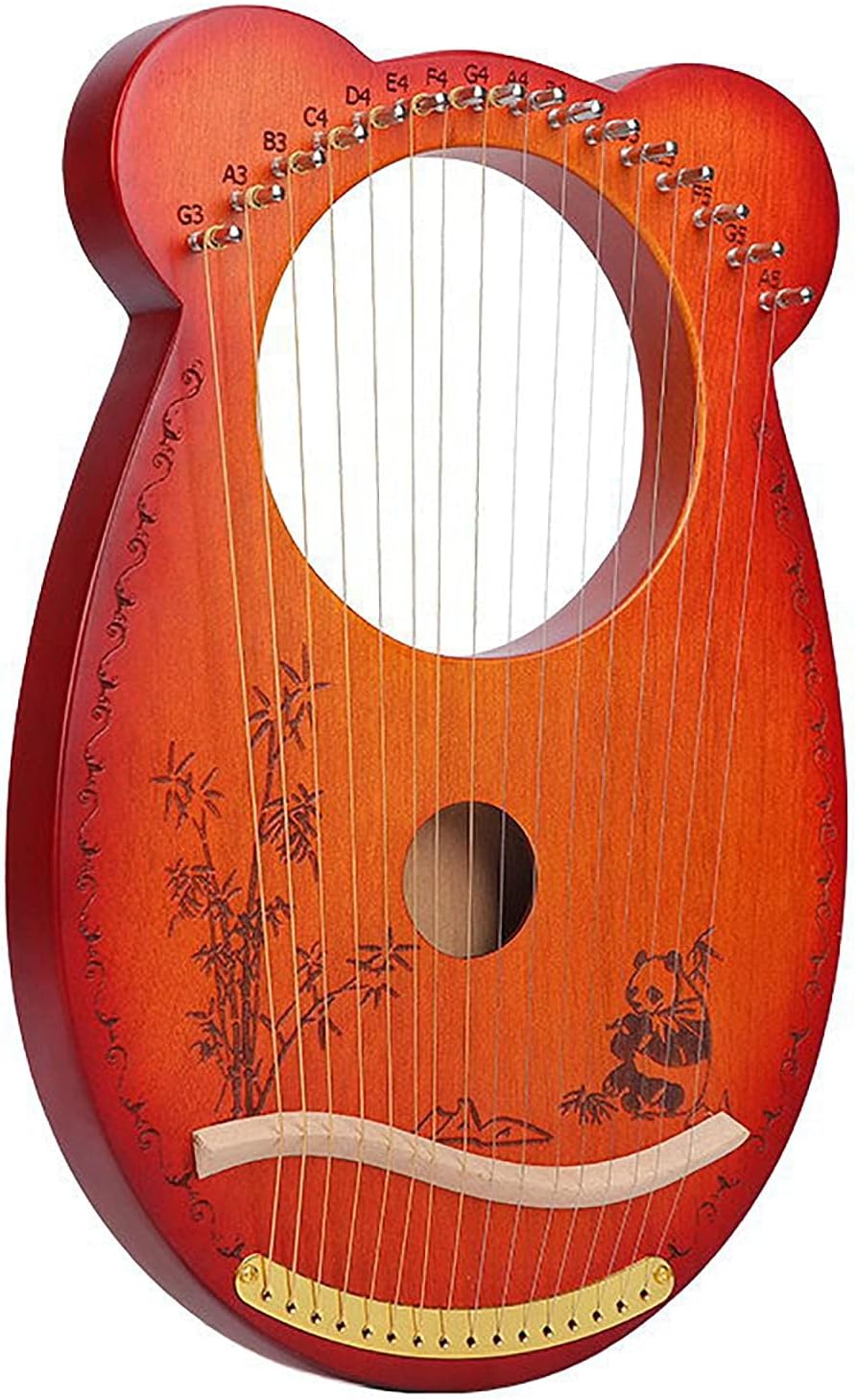 マホガニーソリッドウッドリアハープ、10/16/19チューニングレンチ