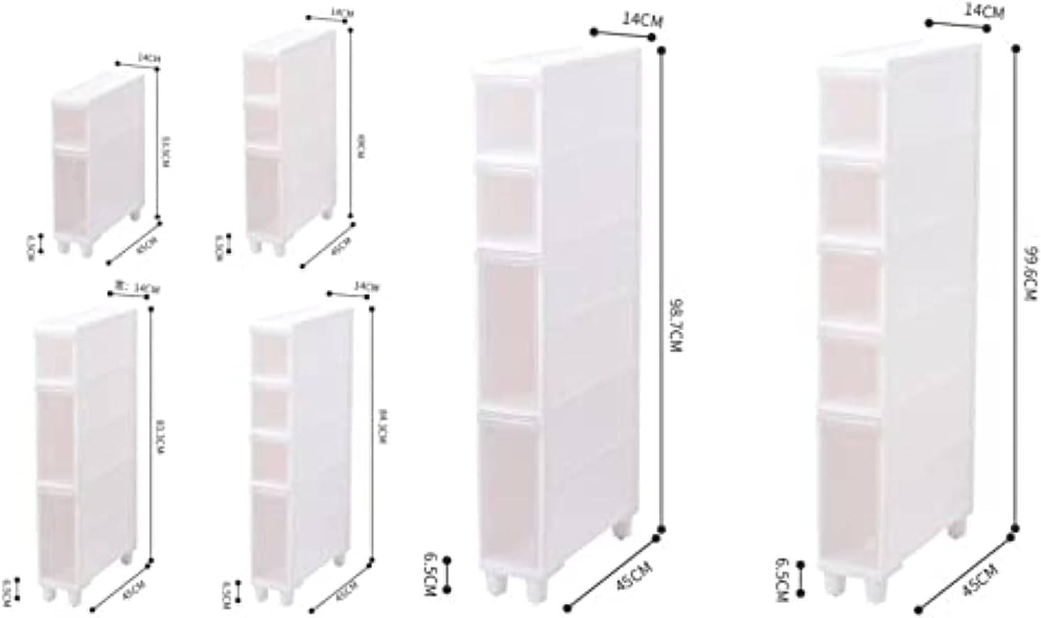 隙間収納 14cm すき間収納 引出し スリムチェスト 収納 引き出し