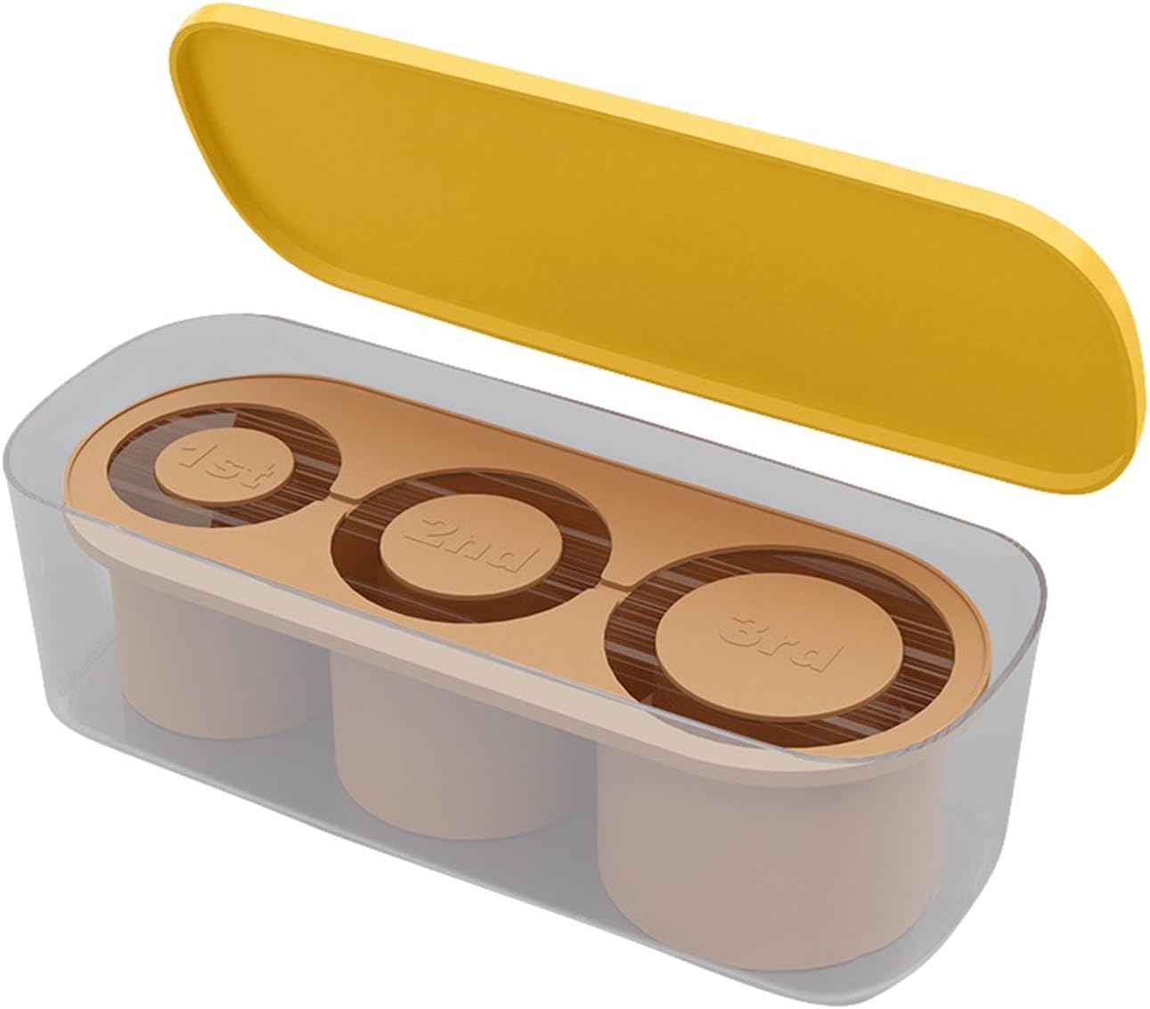 スタンレーカップ用製氷皿、製氷皿、蓋付き中空円筒アイスキューブ型