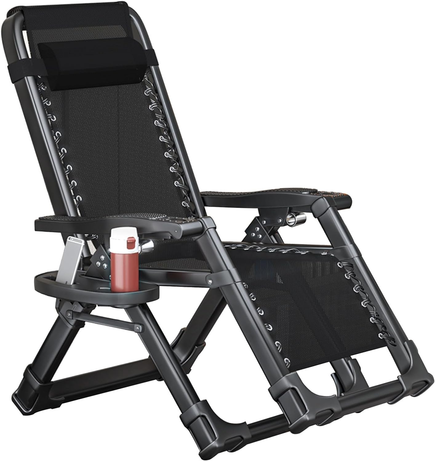 リクライニング無重力チェア THE MW】無段階 リクライニングチェア ブラック 耐荷重150kg