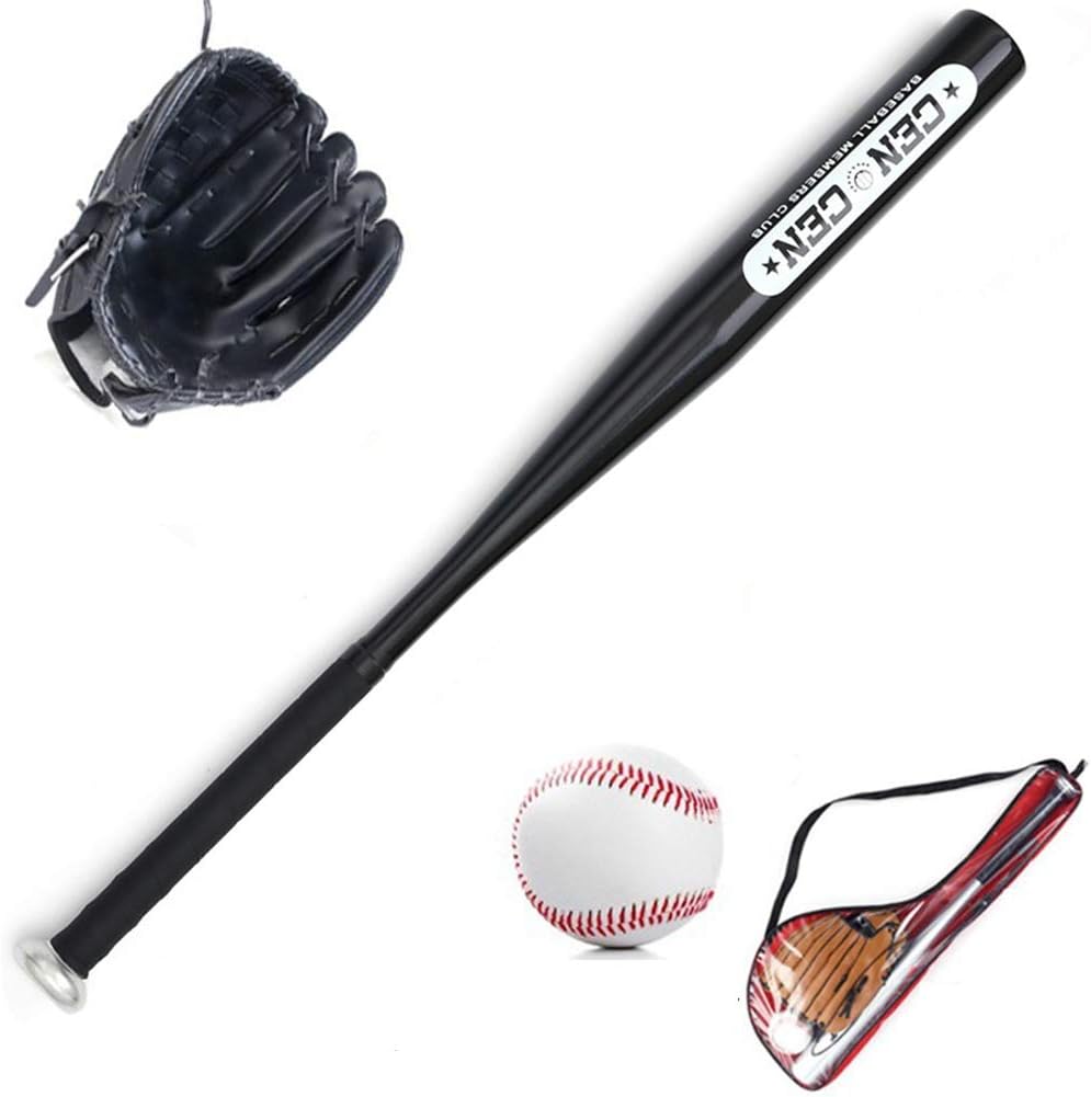 子供専用野球3点セット 少年軟式アルミ合金バット+標準9号野球+ 軟式