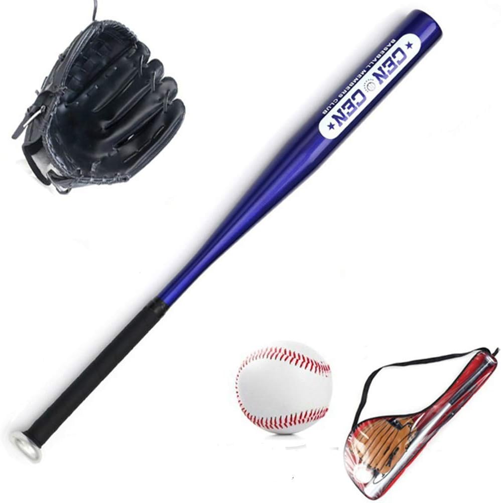 子供専用野球3点セット 少年軟式アルミ合金バット+標準9号野球+ 軟式
