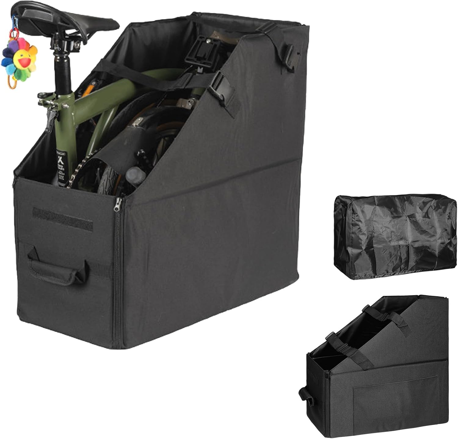 折りたたみ自転車収納ボックス、自転車トラベルバッグ、耐久性、ダスト