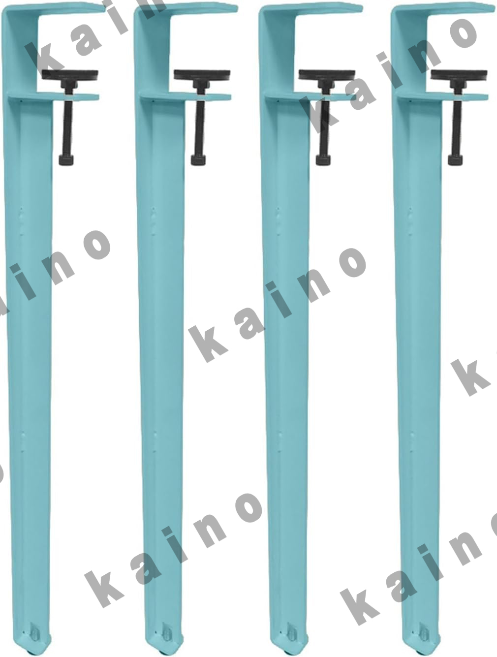 テーブル 脚 4本セット 金属製 クリップ式 調節可能 F字型 ダイニング