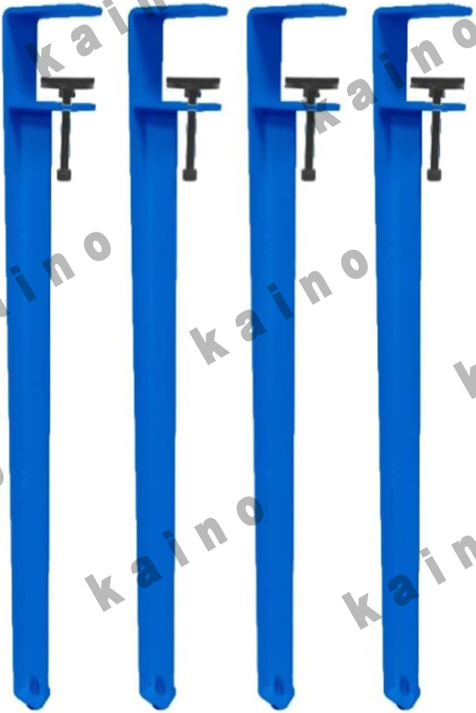 テーブル 脚 4本セット 金属製 クリップ式 調節可能 F字型 ダイニング