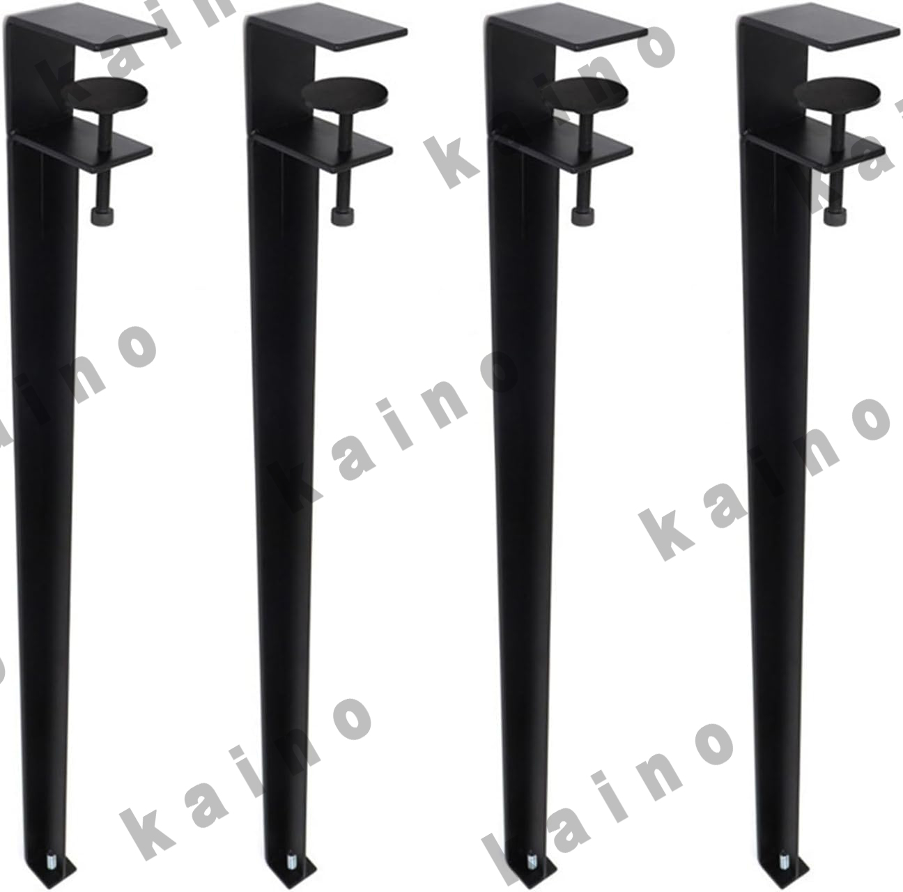 テーブル 脚 4本セット 金属製 クリップ式 調節可能 F字型 ダイニング