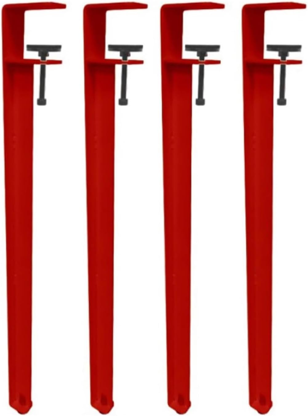 テーブル 脚 4本セット 金属製 クリップ式 調節可能 F字型 ダイニング