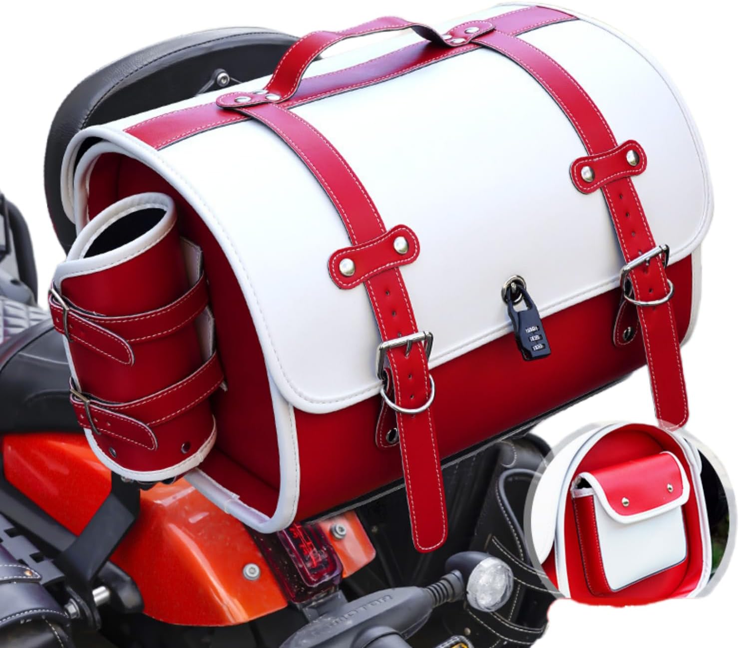 郵政BOX バイク用赤色トップケース Amazon | HI-LINE バイク リアボックス 45L トップケース 汎用 ABS製
