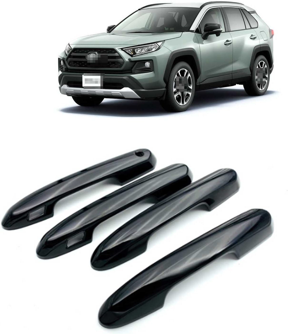トヨタ 新型 RAV4 50系 に対応」ドアハンドルカバー 車用 ドアハンドル