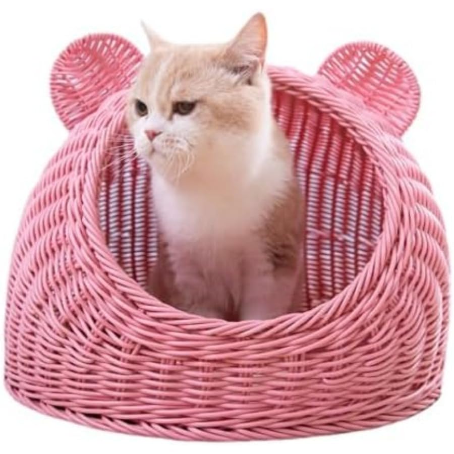 キャットハウス ドーム型猫ハウス 猫ベッド 猫ちぐら 猫 ハウス 籠 ち
