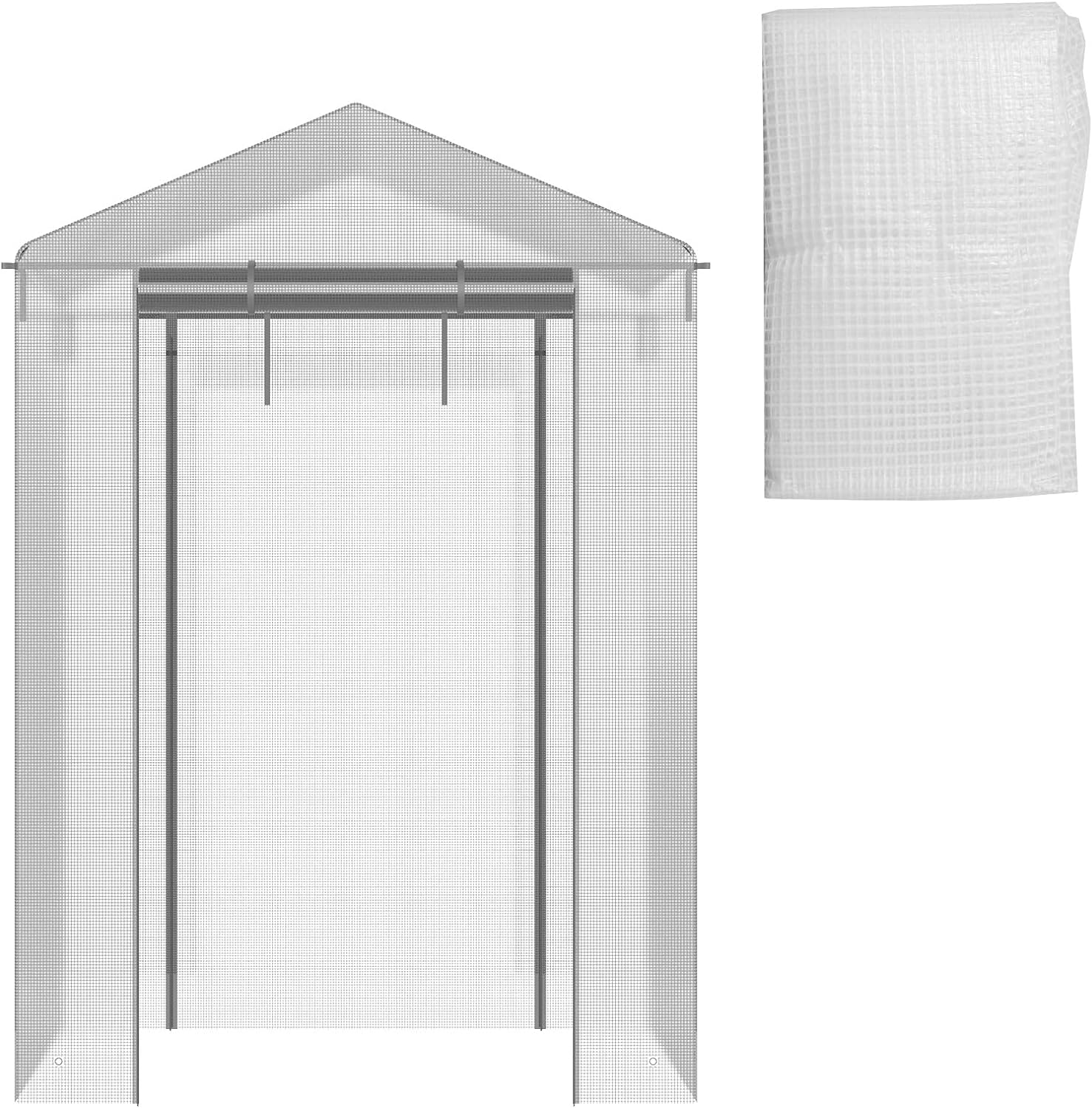 温室カバー ビニール温室 替えカバー ビニールハウス 大型 幅143cm