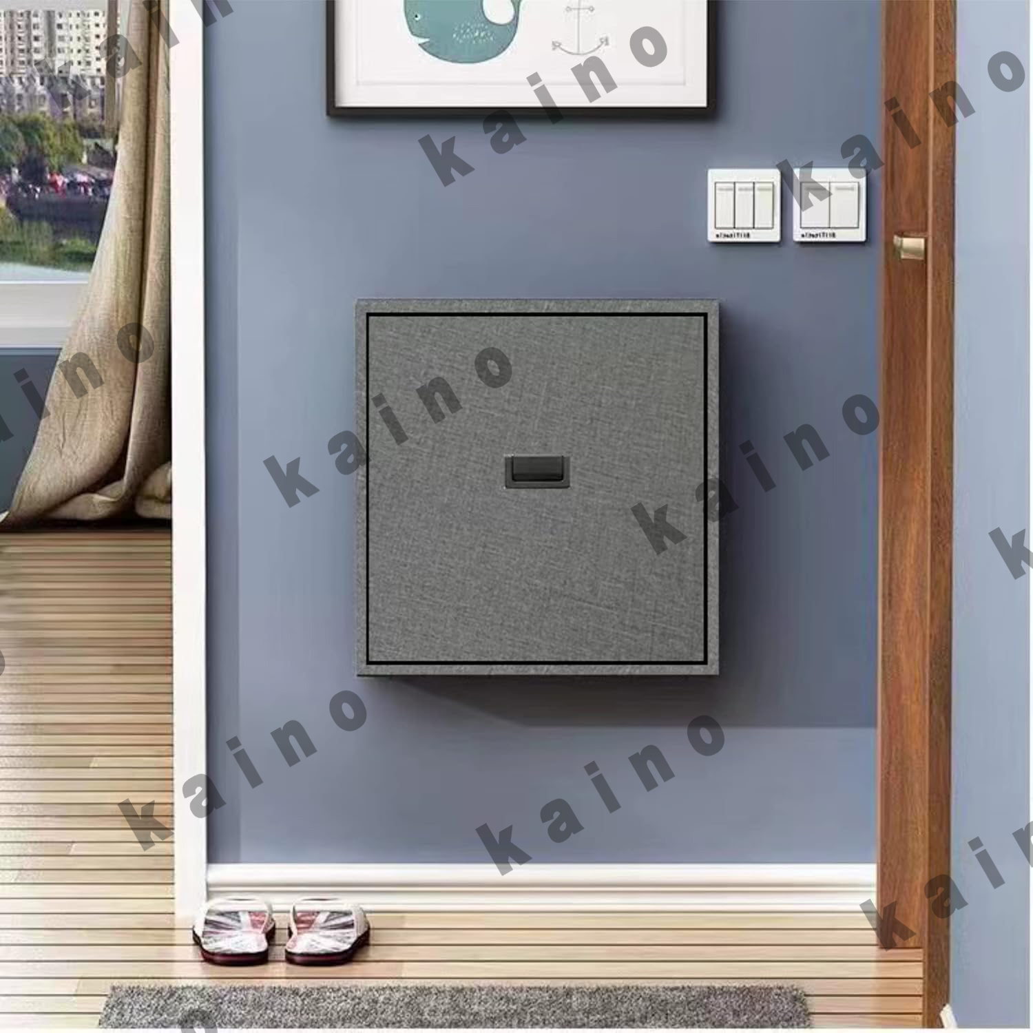 玄関椅子 腰掛け 狭い空間 エントランスベンチ 収納 壁掛 木製