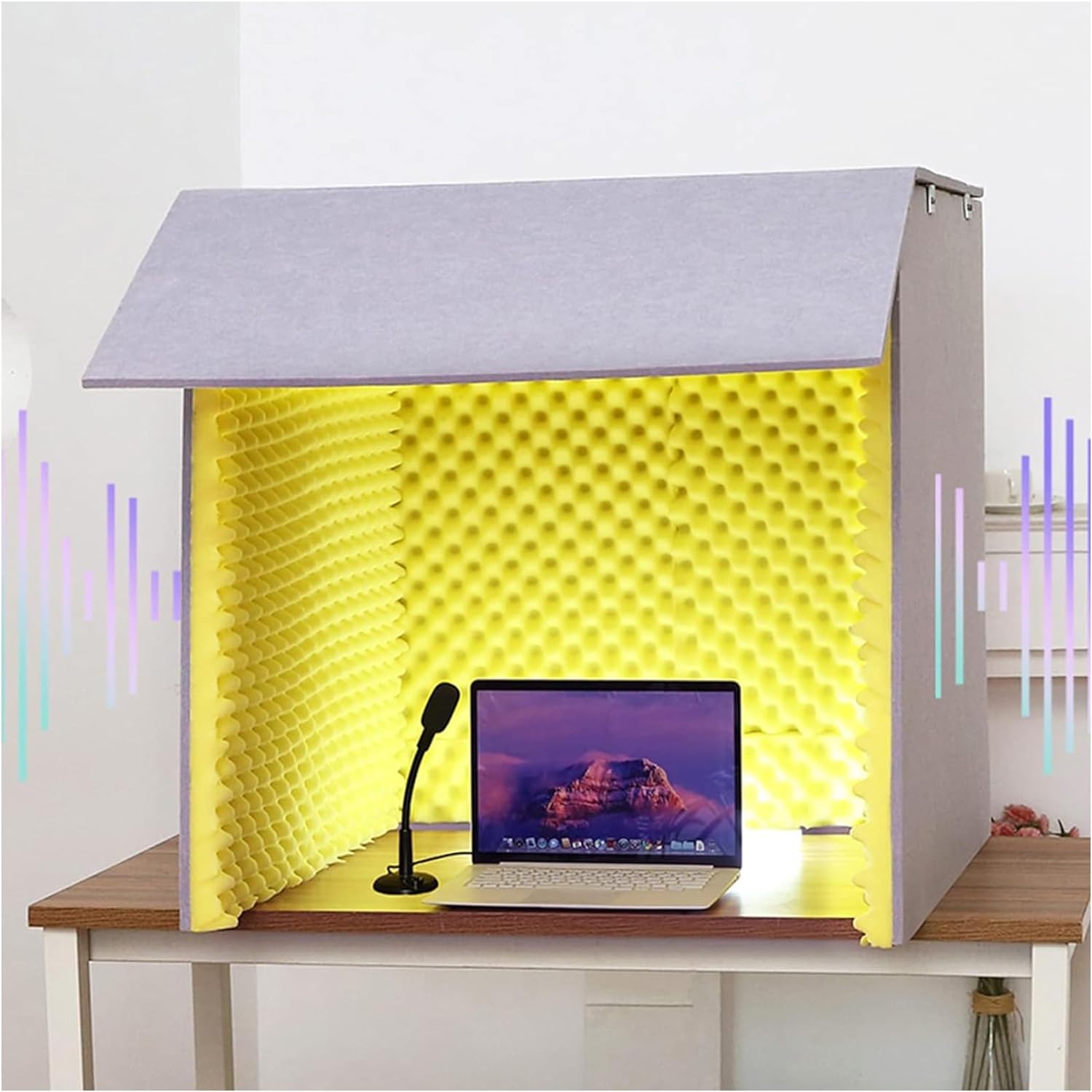 防音ブース 防音ボックス 簡易防音室1人用 テレワーク 卓上吸音