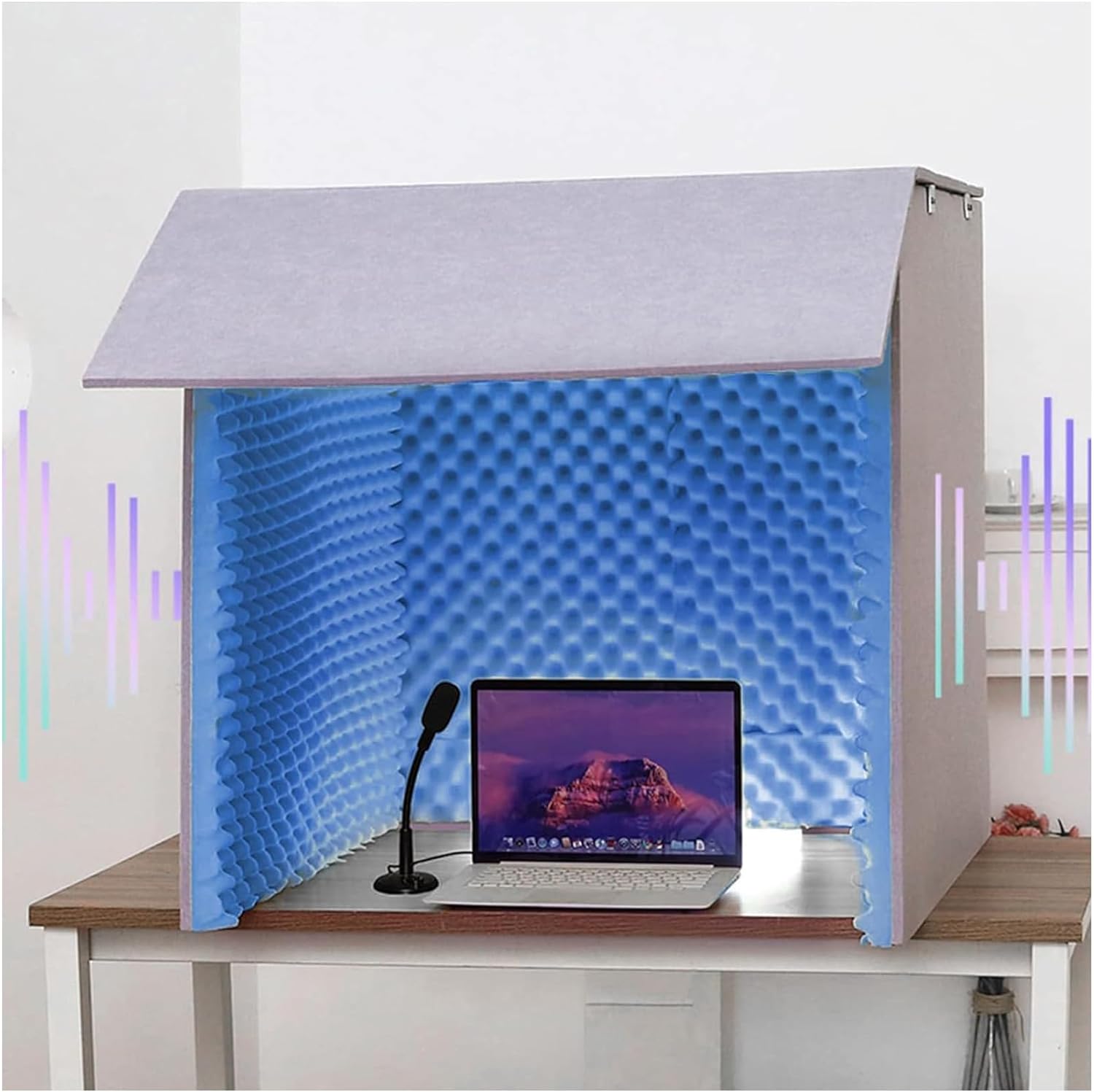 防音ブース 防音ボックス 簡易防音室1人用 テレワーク 卓上吸音