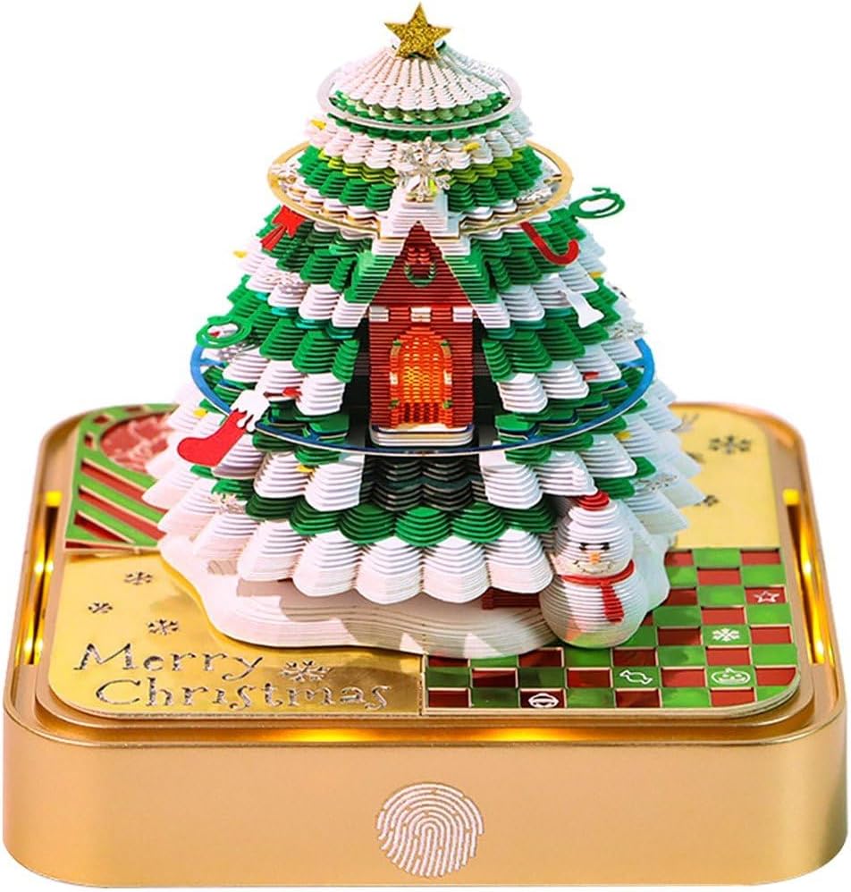 卓上カレンダー 面白い 3d クリスマスハウス カレンダー メモパッド