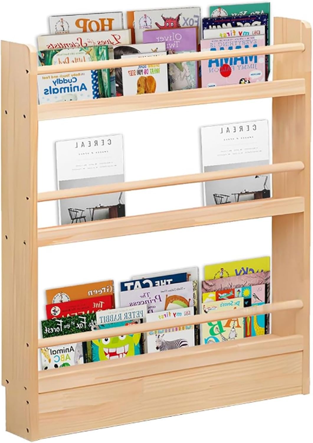 本棚 スリム 奥行10cm 木製 コミックラック 漫画 収納 絵本ラック 雑誌