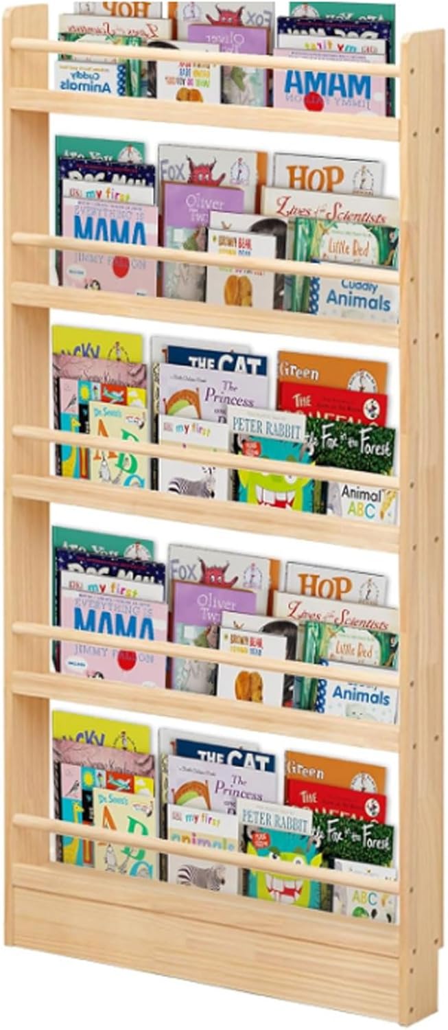 本棚 スリム 奥行10cm 木製 コミックラック 漫画 収納 絵本ラック 雑誌