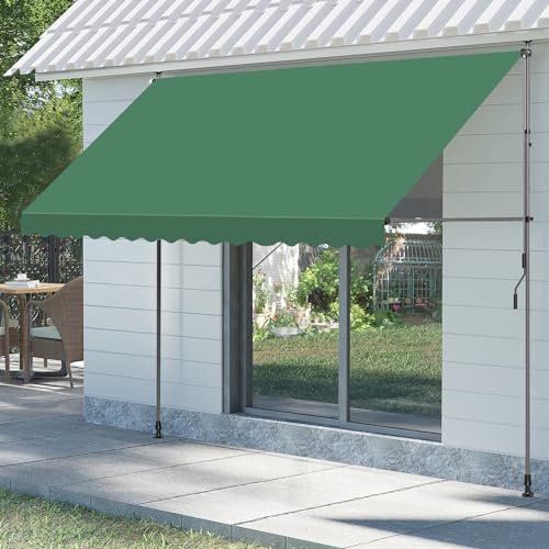 オーニングテント 日よけ 巻き取り式 サンシェード 目隠し 紫外線 UV