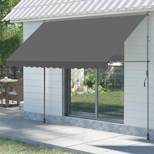 オーニングテント 日よけ 巻き取り式 サンシェード 目隠し 紫外線 UV