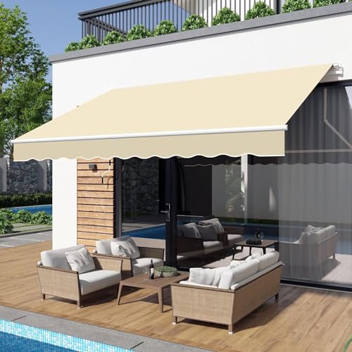 オーニングテント2m/2.5m/3m//3.5m/4m 手動格納式オーニング 日よけ