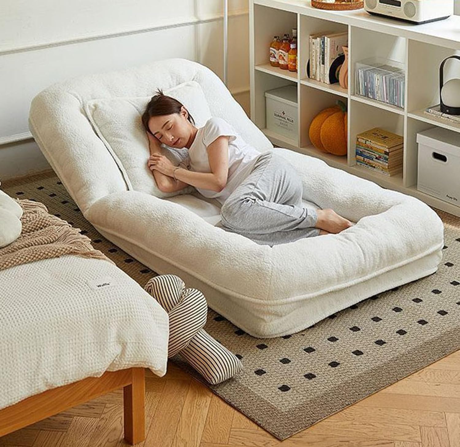 洗える折りたたみソファーベッド　折りたたみマットレス　ペットベット ドッグベッド 折りたたみ可能な怠なソファ大人とペットのための大型人の犬のベッド