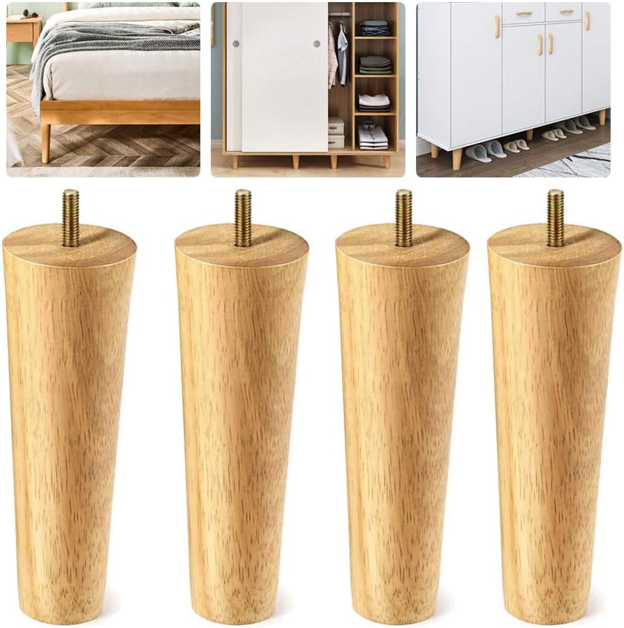4本セット ソファ 脚 6cm 木製 ソファーの脚を高くする、無垢材