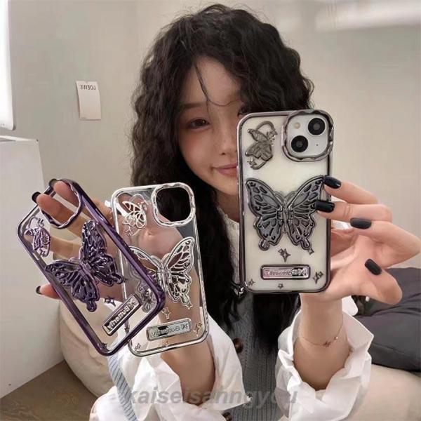 蝶デザイン iPhone用クリアケース Amazon.co.jp: Ruuu iPhone 14 ハードケース スマートフォン
