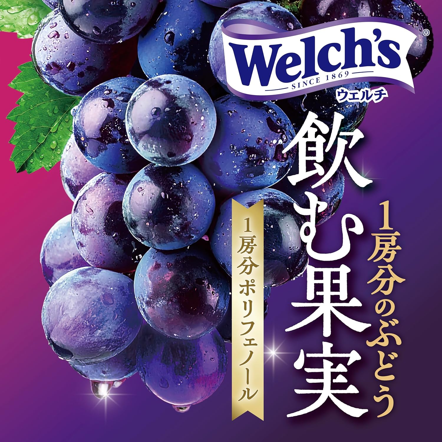 Welch's 送料無料 送料無料】アサヒ飲料 ウェルチ 飲む果実 1房分の
