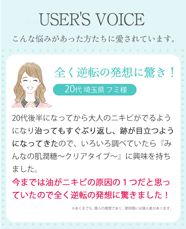 みんなの肌潤糖〜クリアタイプ〜 ニキビ肌を防ぐスキンケア【正規販売