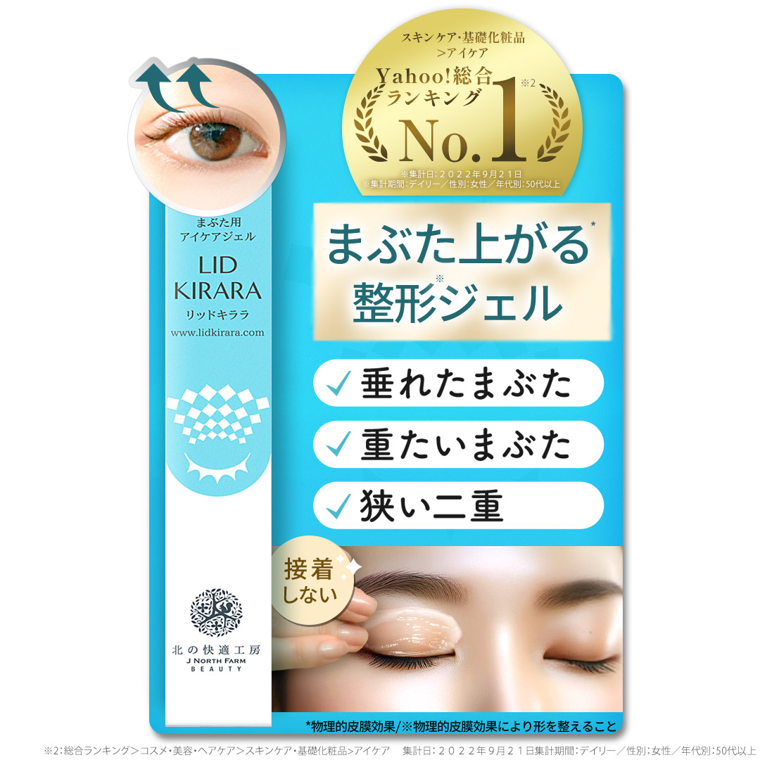ワンピなど最旬ア！ 【公式】リッドキララ 北の快適工房 まぶた アイクリーム たるみ トライアルセット・サンプル