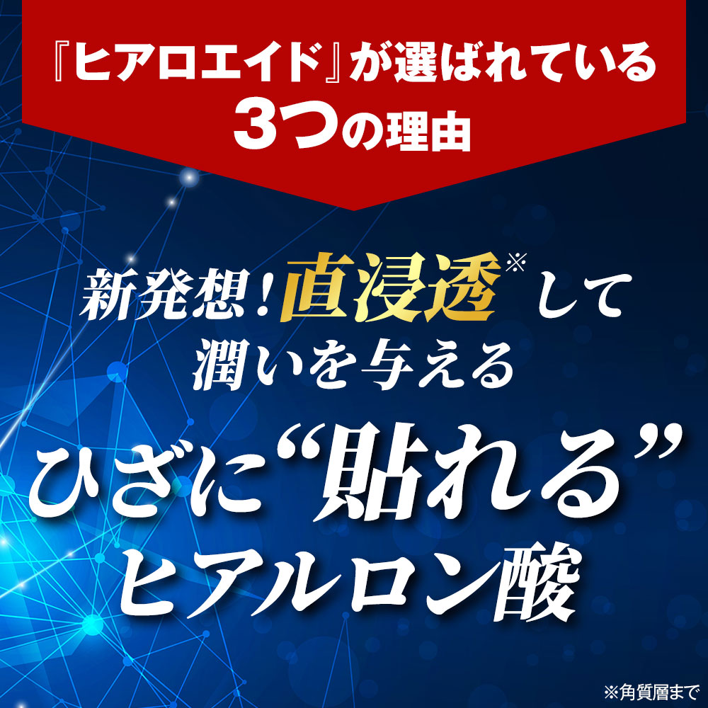 ヒアロエイド 2個セット 膝に貼るヒアルロン酸 北の快適工房 膝 ヒアルロン酸 シート 正規販売店｜kaiteki-friend｜05