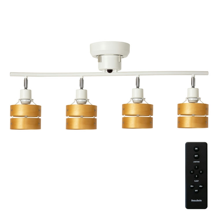 シーリングライト 照明器具 おしゃれ 4灯 LEDA リモコン付き 6畳 照明