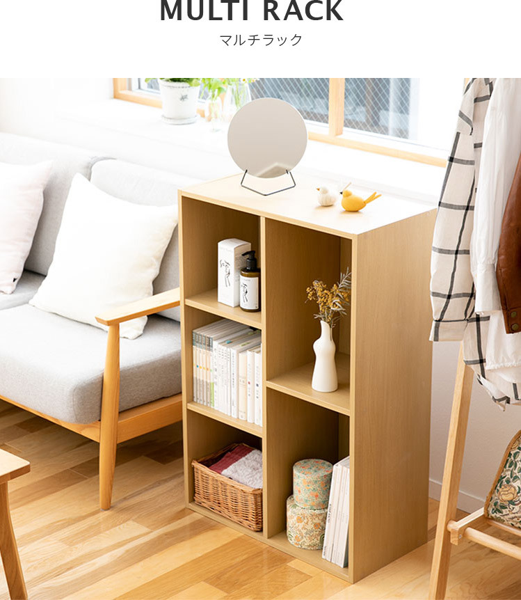 不二貿易（Fuji Boeki） カラーボックス 2段 3段 2列 A4 サイズ 本棚