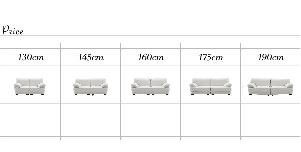 ソファ 2.5人掛け /幅145cm ソフトシルキーレザー フランス産フェザー入り ポケットコイル 脚付き /肘付き｜kaitekibituuhan｜14