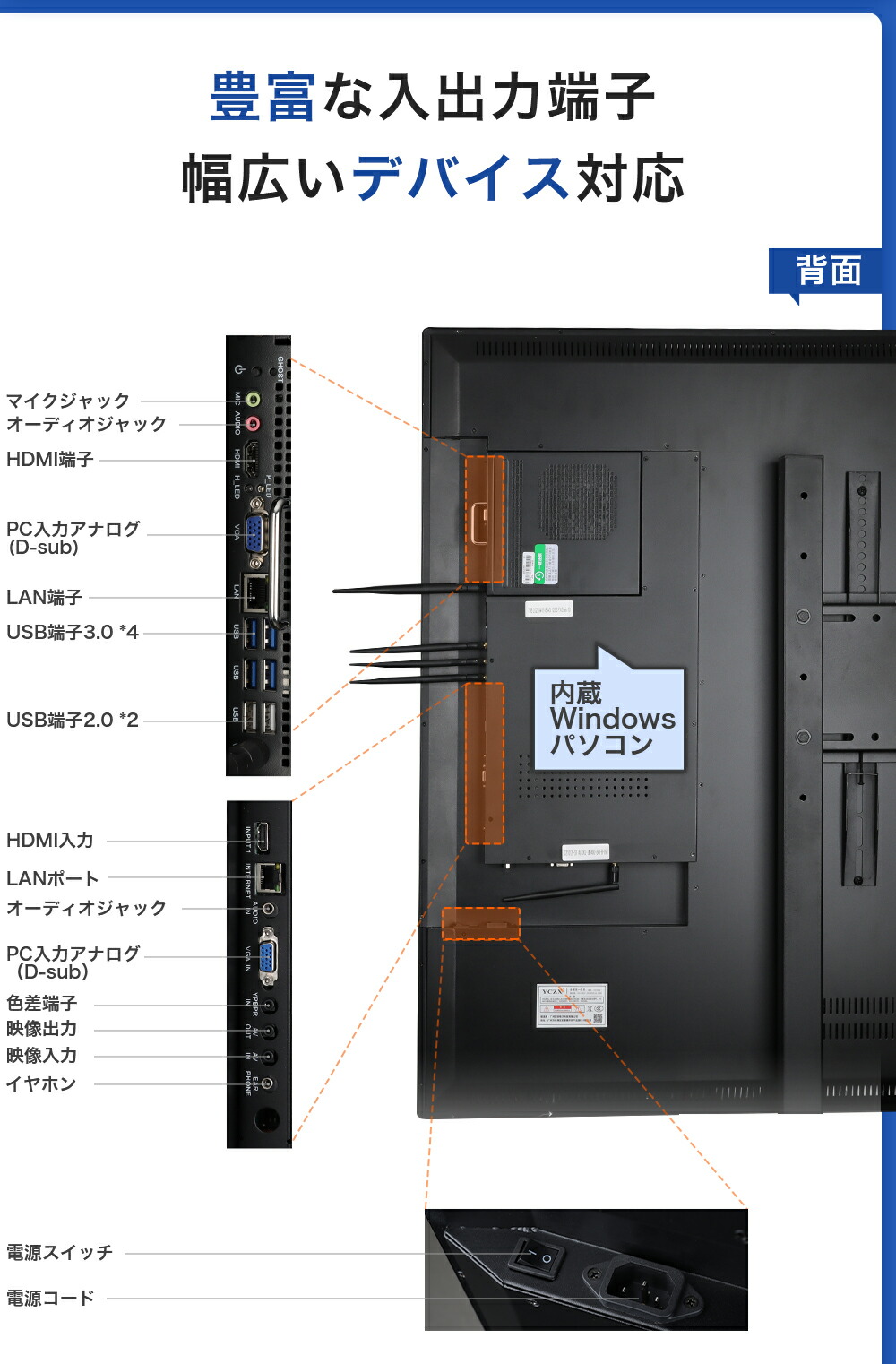 4K 電子黒板 一体型オールインワン スマートタッチパネル 大型ディスプレイ 法人向け 会議用 Windows/Androidダブルシステム オフィス 工｜kaitekihome｜15