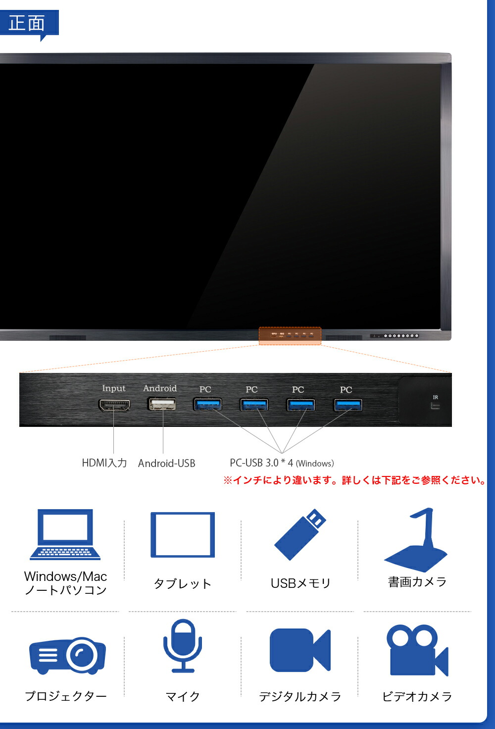 4K 電子黒板 一体型オールインワン スマートタッチパネル 大型ディスプレイ 法人向け 会議用 Windows/Androidダブルシステム オフィス 工｜kaitekihome｜16