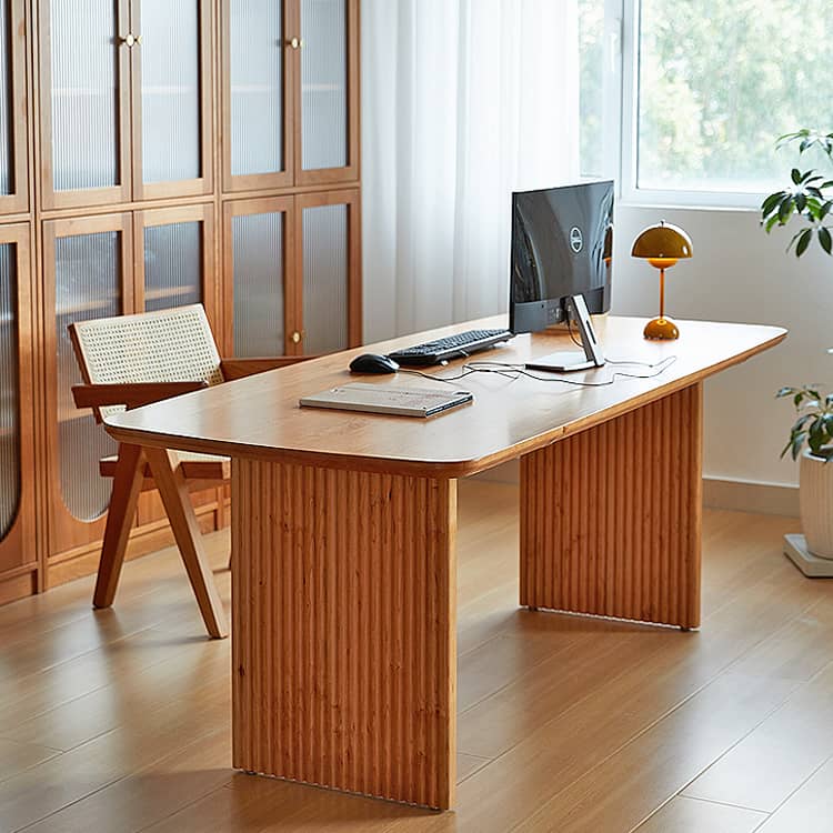 幅160 180cm」テーブル デスク チェリー材 レッドオーク 無垢材 北欧