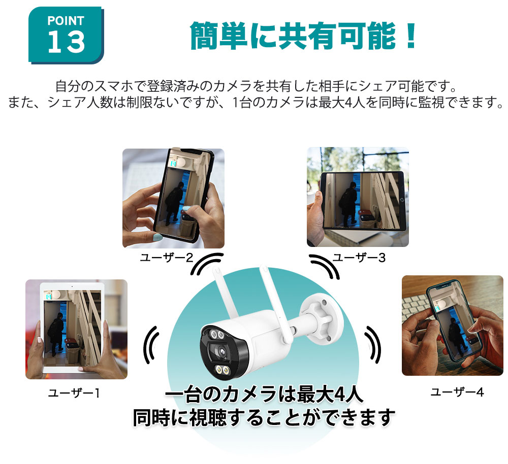 防犯カメラ 防犯灯 屋外 ネット不要 最大500万画素 夜間カラー 監視カメラ 防水 SDカード録画 マイク内蔵 遠隔監視 動体検知 【TR1】 |  | 19