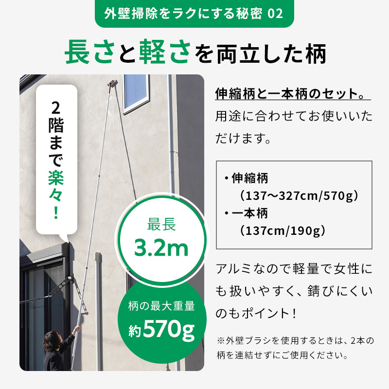 アズマ公式 外壁ブラシセット LL554 LL599の詳細画像5