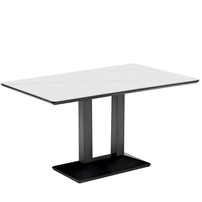 テーブル 人気 大理石調 セラミック天板 ダイニング Tの字脚 シンプル